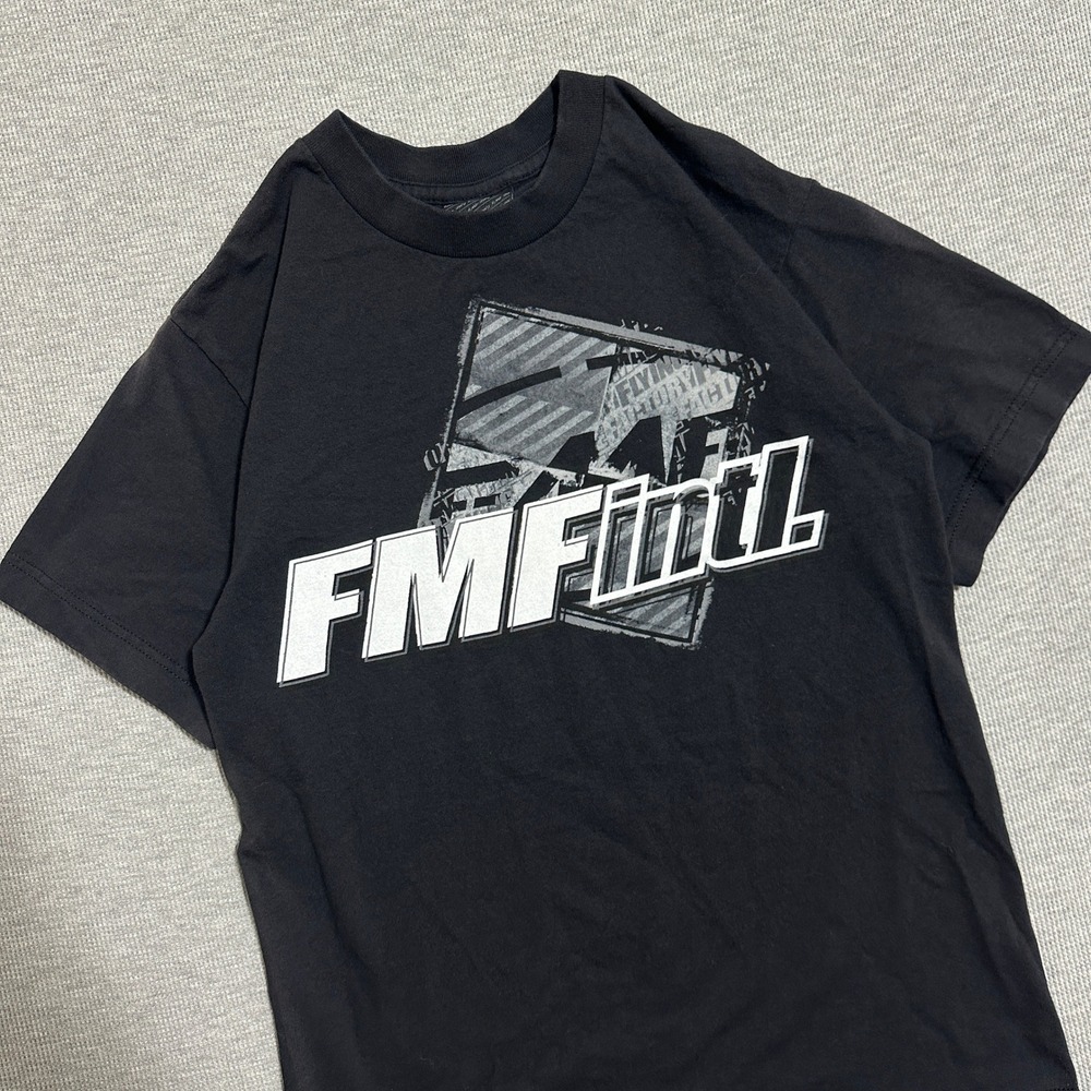 FMF Racing Graphic T-Shirt Black Motocross Dirt Bike Short Sleeve Mens Small‎